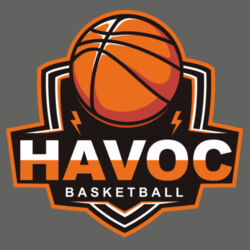 Havoc Basketball Design HB1 on a Port & Company® - Youth Long Sleeve Core Cotton Tee Design