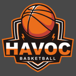 Havoc Basketball Design HB1 on a Port & Company® - Core Fleece Pullover Hooded Sweatshirt Design