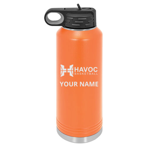 Havoc Basketball Engraved Design HBE1 on a Polar Camel® - 20 oz. Water Bottle Vacuum Insulation Thumbnail