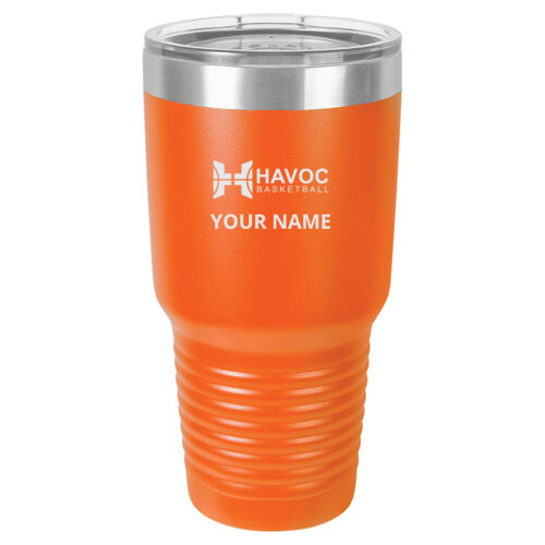 Havoc Basketball Engraved Design HBE1 on a Polar Camel® - 30 oz Tumbler Vacuum Insulated with Slider Lid Thumbnail