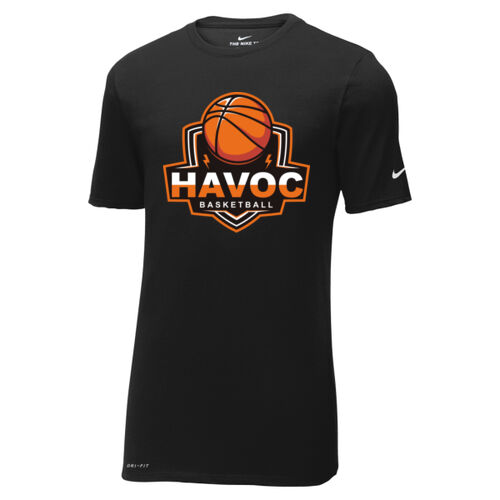 Havoc Basketball Design HB1 on a Nike® - Dri FIT Cotton/Poly Tee Thumbnail