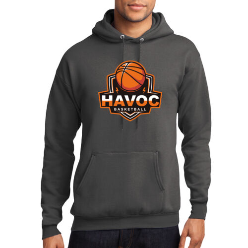 Havoc Basketball Design HB1 on a Port & Company® - Core Fleece Pullover Hooded Sweatshirt Thumbnail