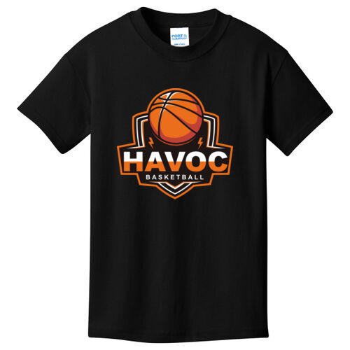 Havoc Basketball Design HB1 on a Port & Company® - Youth Core Cotton Tee Thumbnail
