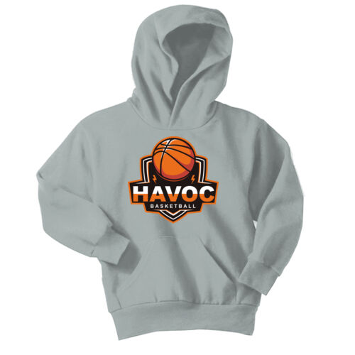 Havoc Basketball Design HB1 on a Port & Company® - Youth Core Fleece Pullover Hooded Sweatshirt Thumbnail