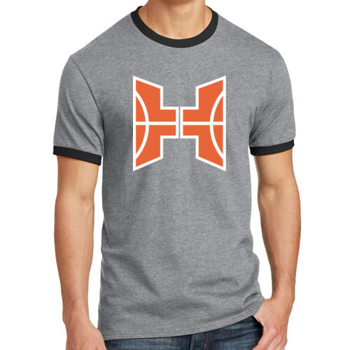 Havoc Basketball Design HB2 on a Port & Company® - Core Cotton Ringer Tee Thumbnail