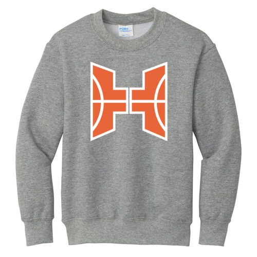 Havoc Basketball Design HB2 on a Port & Company® - Youth Core Fleece Crewneck Sweatshirt Thumbnail