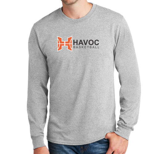 Havoc Basketball Design HB3 on a Port & Company® - Long Sleeve Core Cotton Tee Thumbnail