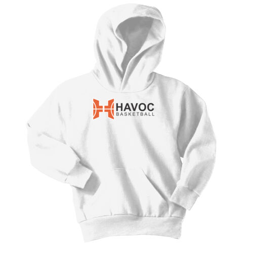Havoc Basketball Design HB3 on a Port & Company® - Youth Core Fleece Pullover Hooded Sweatshirt Thumbnail