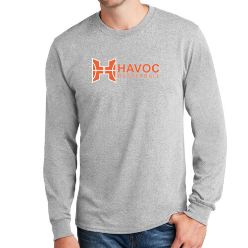 Havoc Basketball Design HB4 on a Port & Company® - Long Sleeve Core Cotton Tee Thumbnail