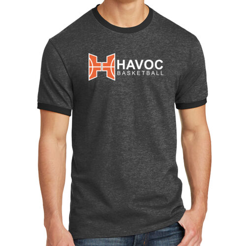 Havoc Basketball Design HB5 on a Port & Company® - Core Cotton Ringer Tee Thumbnail