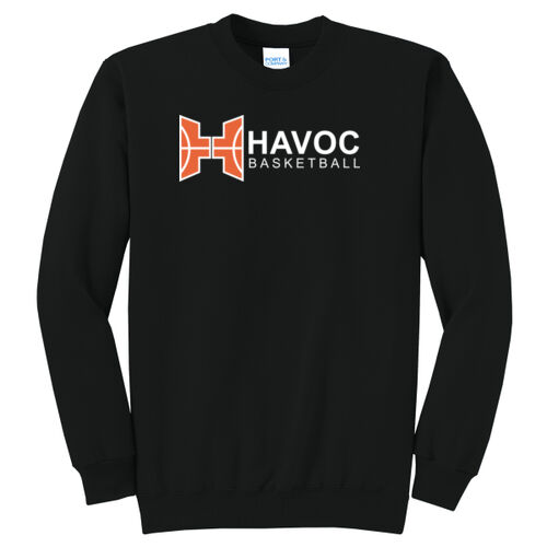 Havoc Basketball Design HB5 on a Port & Company® - Core Fleece Crewneck Sweatshirt Thumbnail