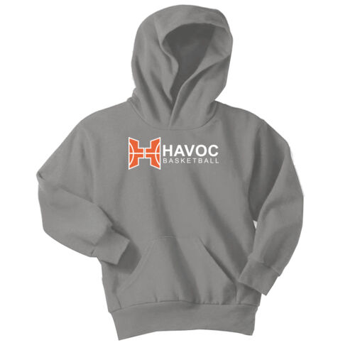 Havoc Basketball Design HB5 on a Port & Company® - Youth Core Fleece Pullover Hooded Sweatshirt Thumbnail