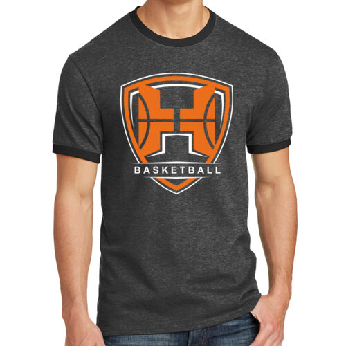 Havoc Basketball Design 6 on a Port & Co ® - Core Cotton Ringer Tee Thumbnail